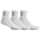 Three pairs of white and gray socks on a white background thumbnail