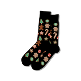 HOTSOX Men's Christmas Cookies Crew Socks thumbnail