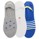 HOTSOX Men's Stars & Stripes Foot Liner Socks 3-Pack