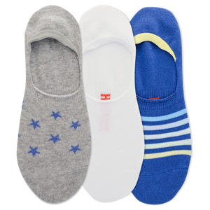 HOTSOX Men's Stars & Stripes Foot Liner Socks 3-Pack